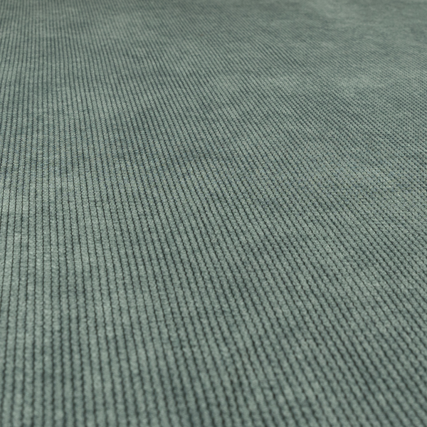 Oslo Plain Textured Corduroy Ocean Blue Colour Upholstery Fabric CTR-1895 - Roman Blinds
