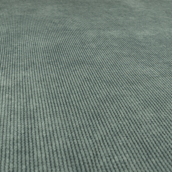 Oslo Plain Textured Corduroy Ocean Blue Colour Upholstery Fabric CTR-1895 - Made To Measure Curtains