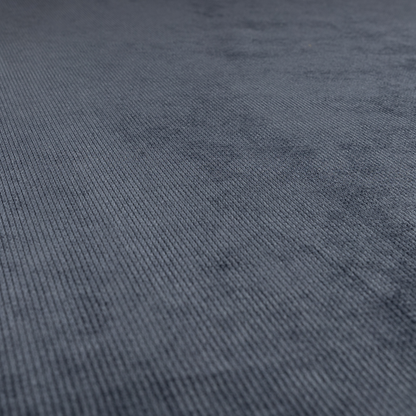 Oslo Plain Textured Corduroy Denim Blue Colour Upholstery Fabric CTR-1896 - Made To Measure Curtains