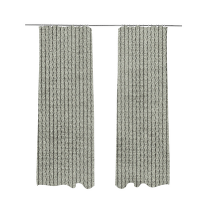 Oslo Plain Textured Corduroy Silver Colour Upholstery Fabric CTR-1898 - Made To Measure Curtains