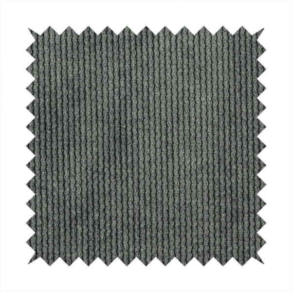 Oslo Plain Textured Corduroy Grey Colour Upholstery Fabric CTR-1899 - Made To Measure Curtains