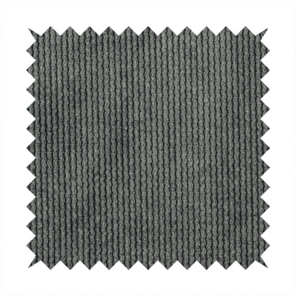 Oslo Plain Textured Corduroy Grey Colour Upholstery Fabric CTR-1899 - Made To Measure Curtains