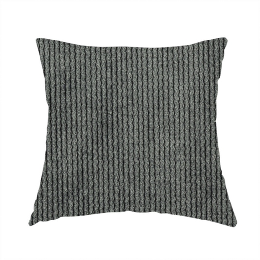 Oslo Plain Textured Corduroy Grey Colour Upholstery Fabric CTR-1899 - Handmade Cushions