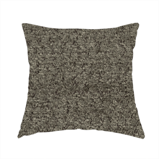 Hoover Boucle Recycled PET Material Brown Colour Upholstery Fabric CTR-1901 - Handmade Cushions