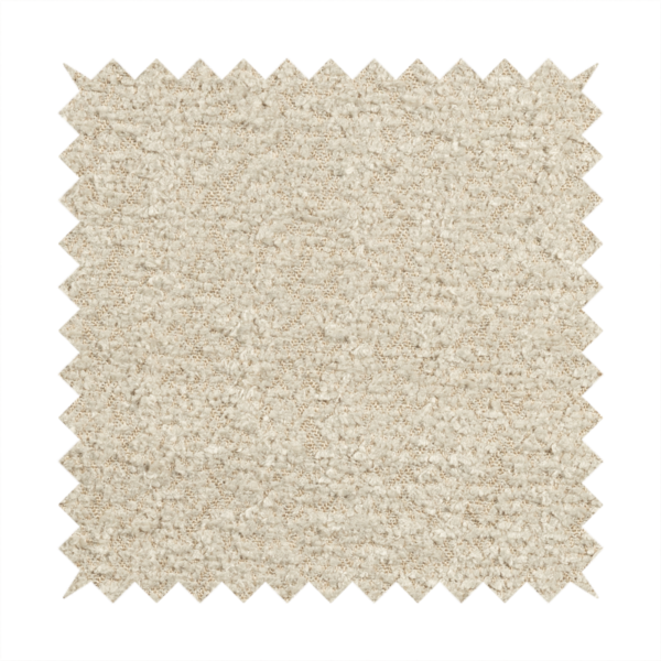 Hoover Boucle Recycled PET Material Cream Colour Upholstery Fabric CTR-1903 - Handmade Cushions