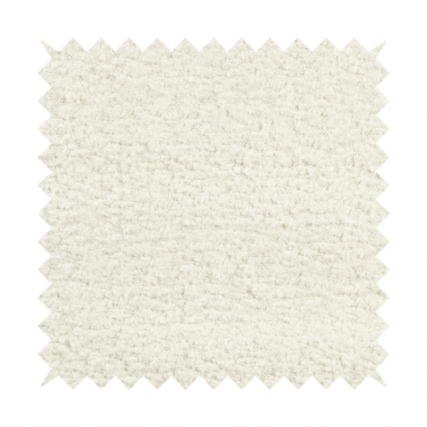 Hoover Boucle Recycled PET Material White Colour Upholstery Fabric CTR-1904 - Handmade Cushions