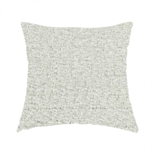 Hoover Boucle Recycled PET Material Off White Colour Upholstery Fabric CTR-1905 - Handmade Cushions