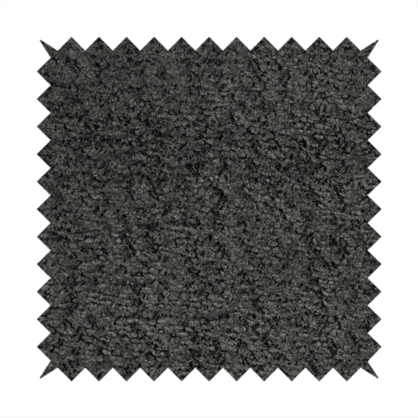 Hoover Boucle Recycled PET Material Black Colour Upholstery Fabric CTR-1908 - Roman Blinds