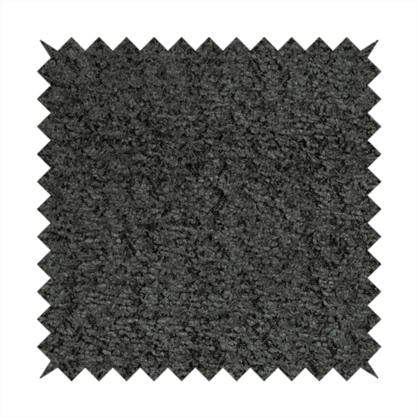 Hoover Boucle Recycled PET Material Black Colour Upholstery Fabric CTR-1908 - Handmade Cushions
