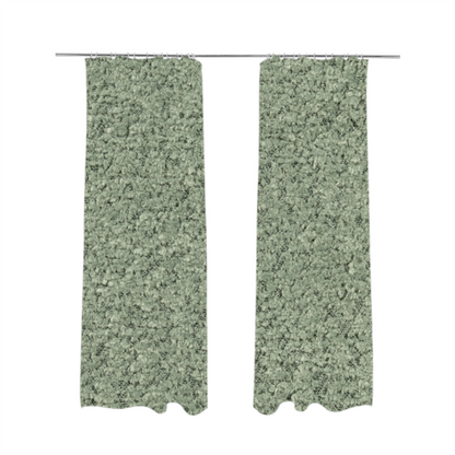 Hoover Boucle Recycled PET Material Jade Green Colour Upholstery Fabric CTR-1910 - Made To Measure Curtains