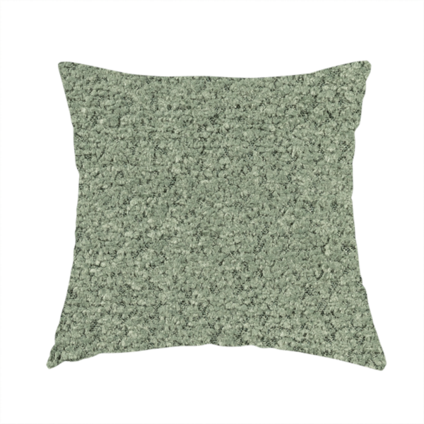 Hoover Boucle Recycled PET Material Jade Green Colour Upholstery Fabric CTR-1910 - Handmade Cushions