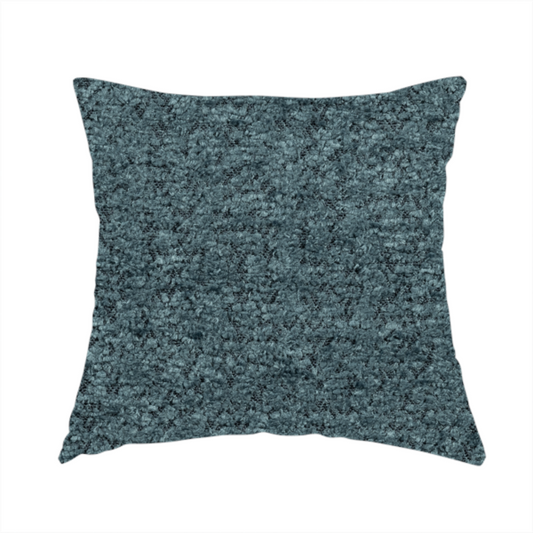 Hoover Boucle Recycled PET Material Blue Colour Upholstery Fabric CTR-1913 - Handmade Cushions