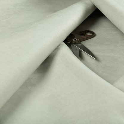 Dhaka Plain Suede Silver Colour Upholstery Fabric CTR-1915 - Roman Blinds