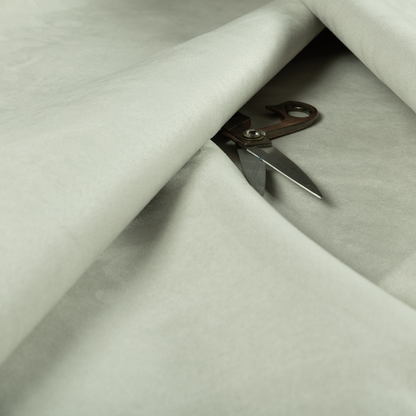 Dhaka Plain Suede Silver Colour Upholstery Fabric CTR-1915 - Made To Measure Curtains