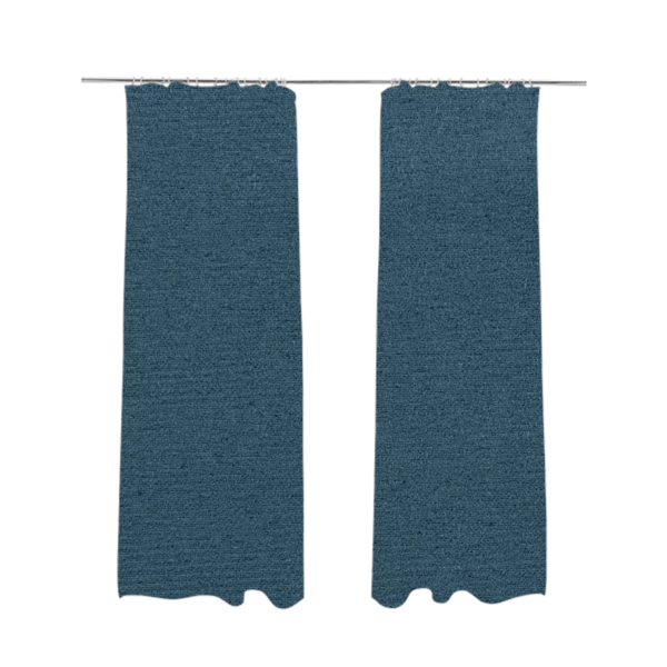 Dhaka Plain Suede Navy Blue Colour Upholstery Fabric CTR-1916 - Made To Measure Curtains