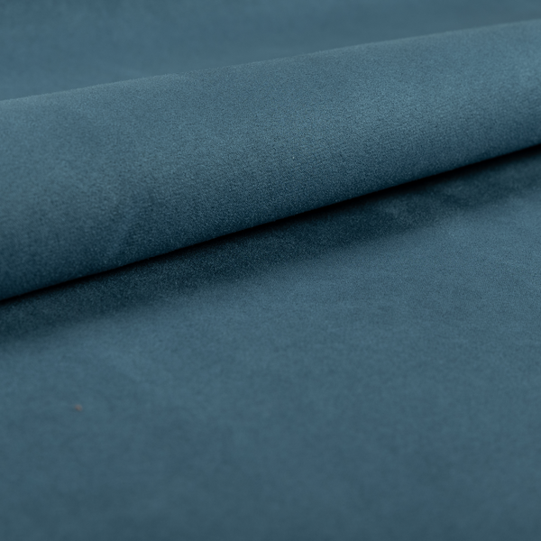 Dhaka Plain Suede Navy Blue Colour Upholstery Fabric CTR-1916 - Roman Blinds