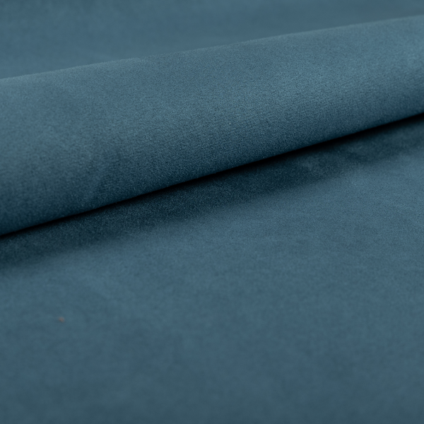 Dhaka Plain Suede Navy Blue Colour Upholstery Fabric CTR-1916