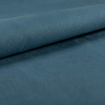 Dhaka Plain Suede Navy Blue Colour Upholstery Fabric CTR-1916