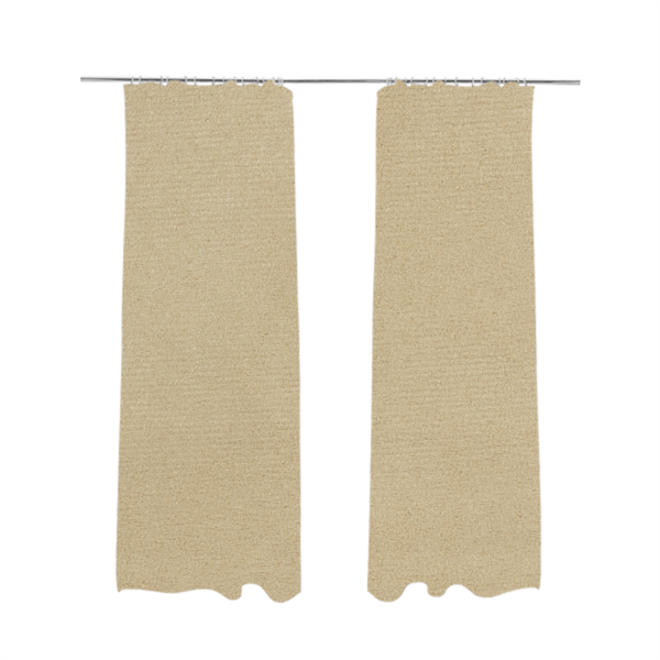 Dhaka Plain Suede Beige Colour Upholstery Fabric CTR-1918 - Made To Measure Curtains