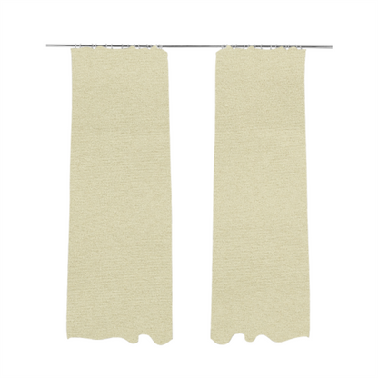 Dhaka Plain Suede Cream Colour Upholstery Fabric CTR-1919 - Made To Measure Curtains