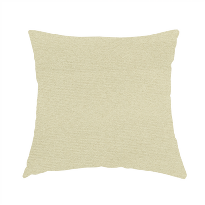 Dhaka Plain Suede Cream Colour Upholstery Fabric CTR-1919 - Handmade Cushions