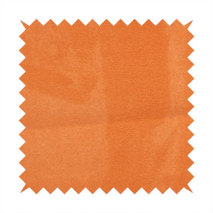 Dhaka Plain Suede Orange Colour Upholstery Fabric CTR-1920 - Roman Blinds