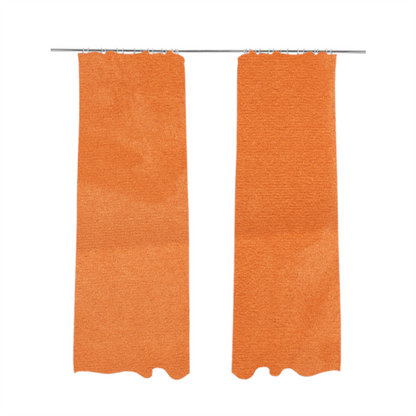 Dhaka Plain Suede Orange Colour Upholstery Fabric CTR-1920 - Made To Measure Curtains