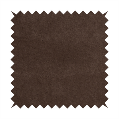 Dhaka Plain Suede Brown Colour Upholstery Fabric CTR-1921 - Roman Blinds