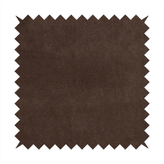 Dhaka Plain Suede Brown Colour Upholstery Fabric CTR-1921
