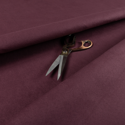 Dhaka Plain Suede Mulberry Colour Upholstery Fabric CTR-1922 - Roman Blinds