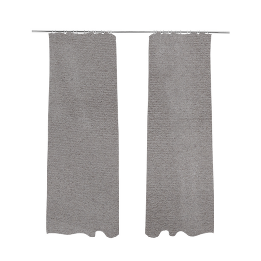 Dhaka Plain Suede Grey Colour Upholstery Fabric CTR-1923 - Made To Measure Curtains