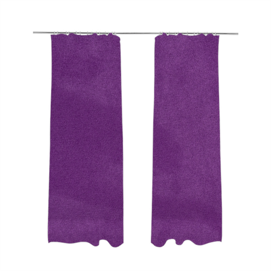 Dhaka Plain Suede Purple Colour Upholstery Fabric CTR-1925 - Made To Measure Curtains