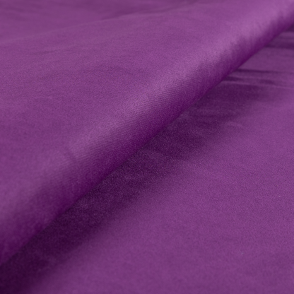 Dhaka Plain Suede Purple Colour Upholstery Fabric CTR-1925 - Roman Blinds