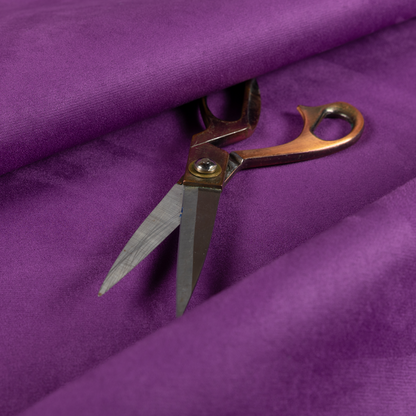 Dhaka Plain Suede Purple Colour Upholstery Fabric CTR-1925 - Roman Blinds