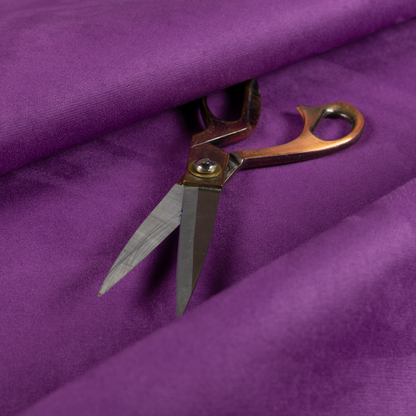 Dhaka Plain Suede Purple Colour Upholstery Fabric CTR-1925 - Handmade Cushions