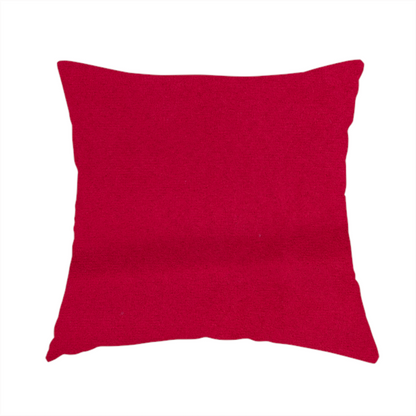 Dhaka Plain Suede Red Colour Upholstery Fabric CTR-1927 - Handmade Cushions