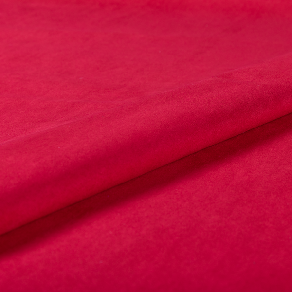 Dhaka Plain Suede Red Colour Upholstery Fabric CTR-1927 - Made To Measure Curtains