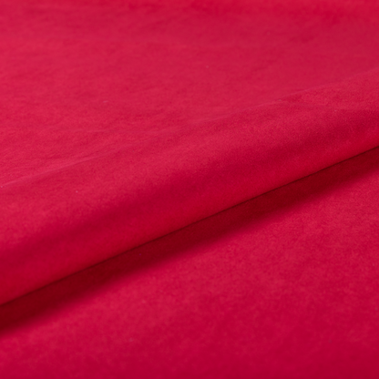 Dhaka Plain Suede Red Colour Upholstery Fabric CTR-1927 - Made To Measure Curtains