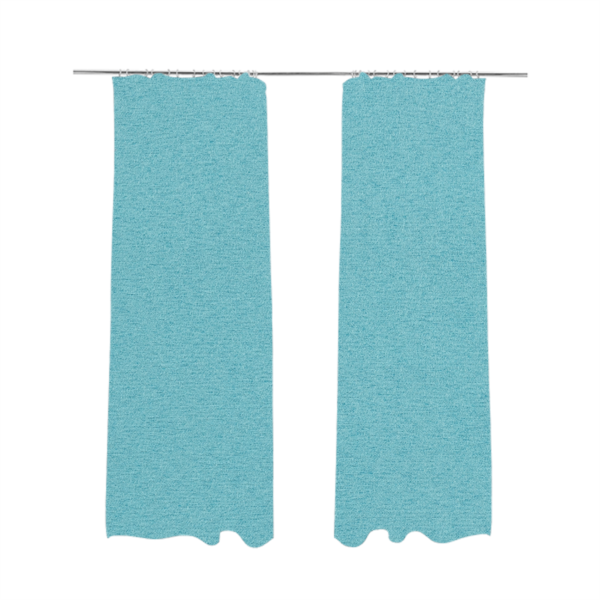 Dhaka Plain Suede Sky Blue Colour Upholstery Fabric CTR-1928 - Made To Measure Curtains