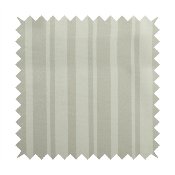 Oman Printed Velour Velvet Stripe Pattern Cream Colour Upholstery Fabric CTR-1930 - Roman Blinds