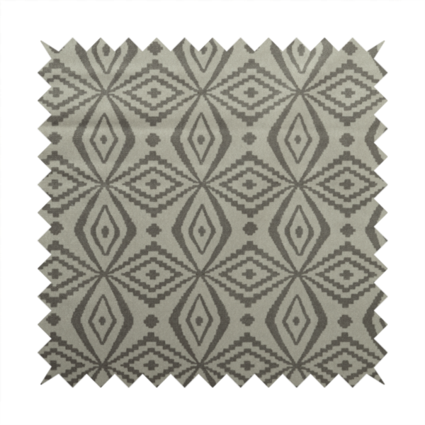 Oman Printed Velour Velvet Kilim Pattern Beige Colour Upholstery Fabric CTR-1931 - Roman Blinds