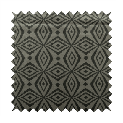 Oman Printed Velour Velvet Kilim Pattern Brown Colour Upholstery Fabric CTR-1933 - Roman Blinds