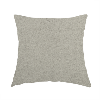 Berlin Boucle Textured Chenille Cloud Grey Colour Upholstery Fabric CTR-1942 - Handmade Cushions