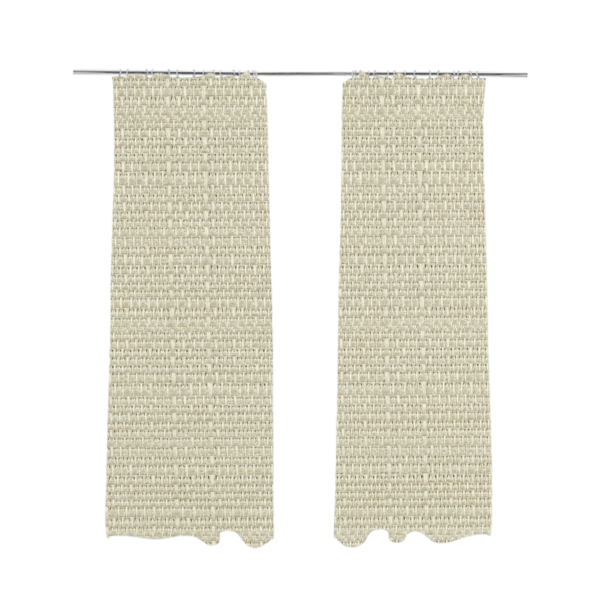 Potosi Weave Textured Chenille Cream Colour Upholstery Fabric CTR-1967 - Made To Measure Curtains