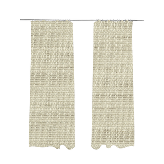 Potosi Weave Textured Chenille Cream Colour Upholstery Fabric CTR-1967 - Made To Measure Curtains