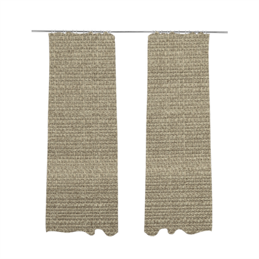 Potosi Weave Textured Chenille Beige Colour Upholstery Fabric CTR-1968 - Made To Measure Curtains