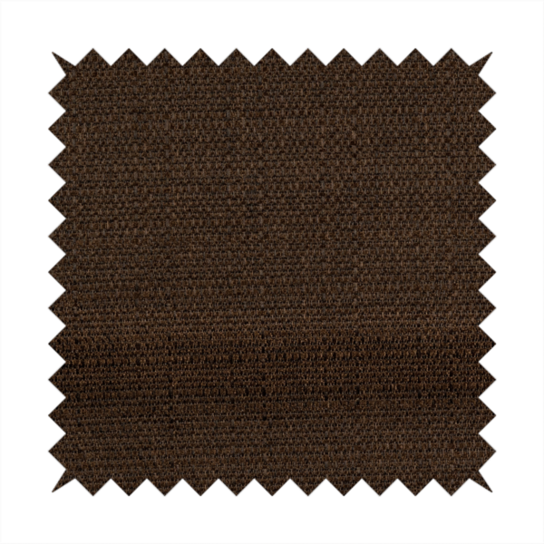 Potosi Weave Textured Chenille Chocolate Brown Colour Upholstery Fabric CTR-1970 - Made To Measure Curtains