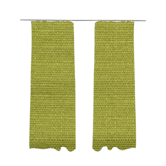 Potosi Weave Textured Chenille Green Colour Upholstery Fabric CTR-1971 - Made To Measure Curtains