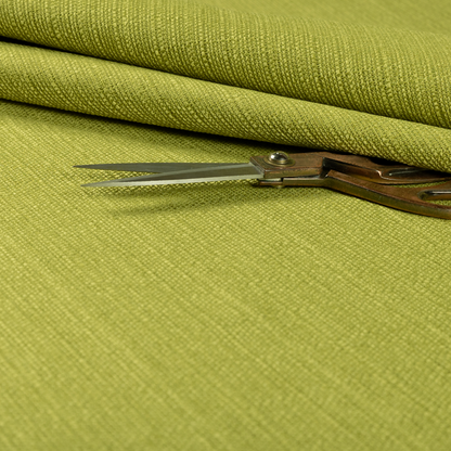 Potosi Weave Textured Chenille Green Colour Upholstery Fabric CTR-1971 - Roman Blinds