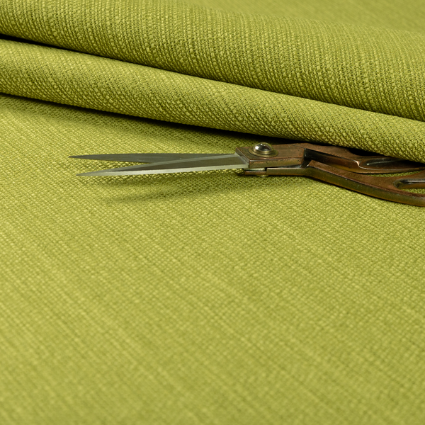 Potosi Weave Textured Chenille Green Colour Upholstery Fabric CTR-1971 - Made To Measure Curtains